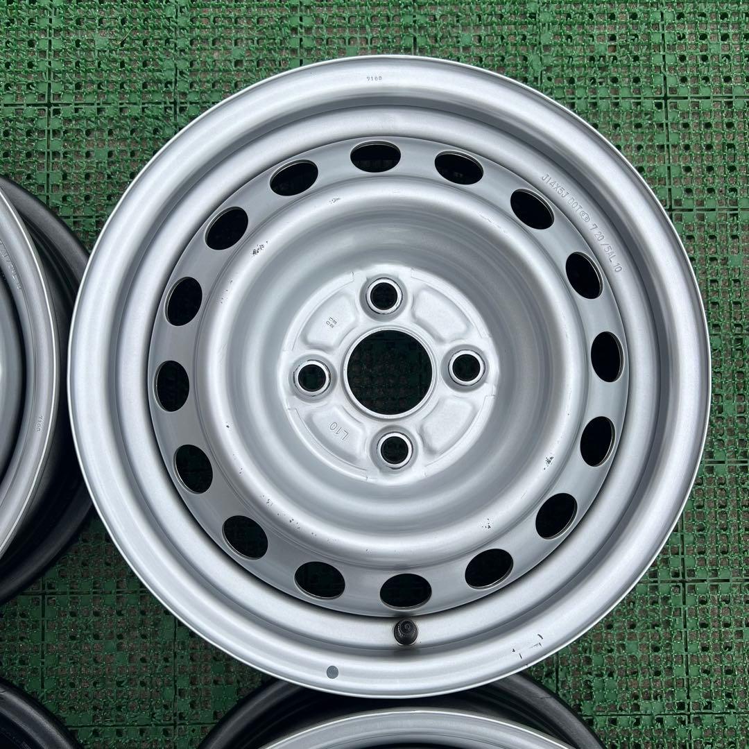 トヨタ純正 プロボックス 14インチスチールホイール シルバー色4本