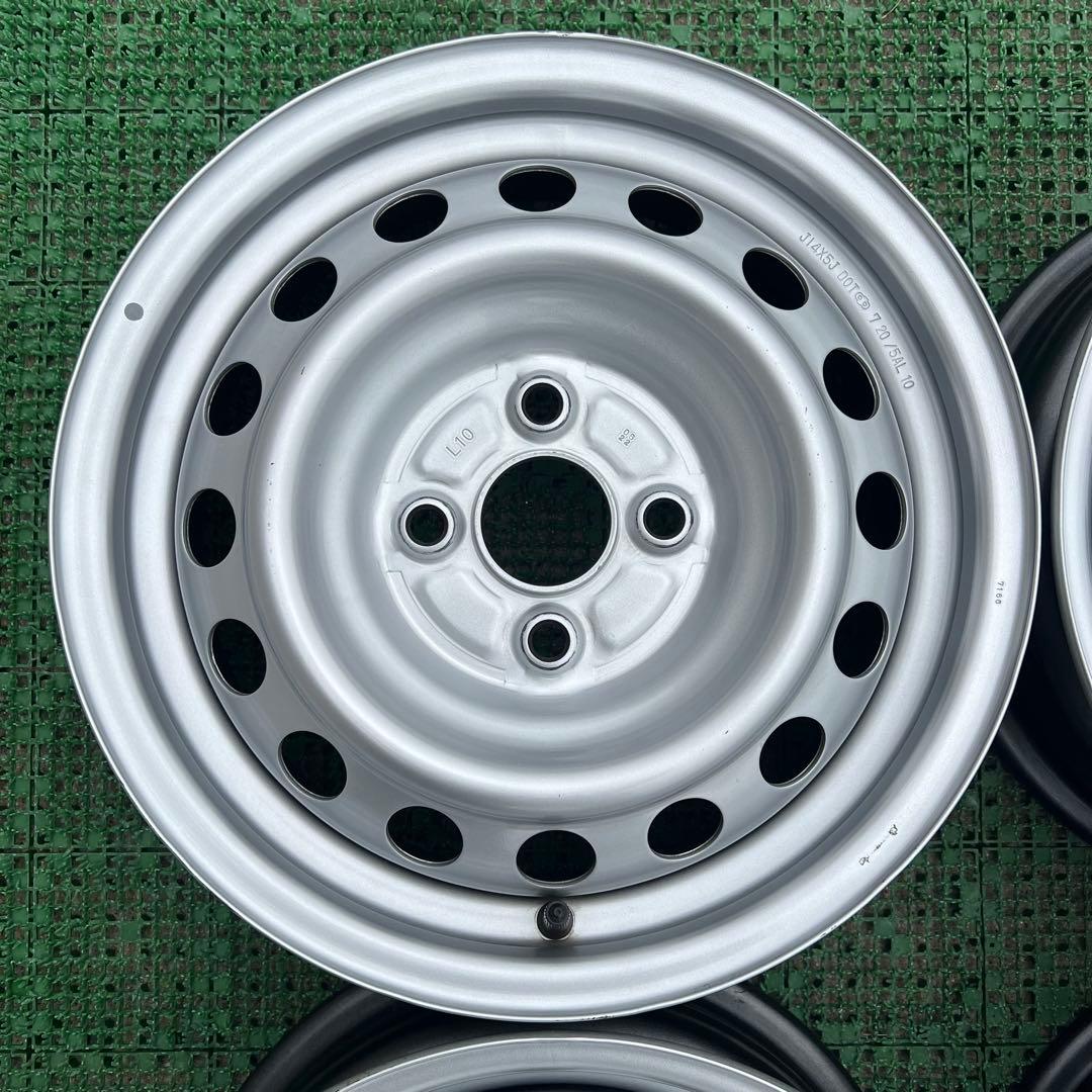 トヨタ純正 プロボックス 14インチスチールホイール シルバー色4本