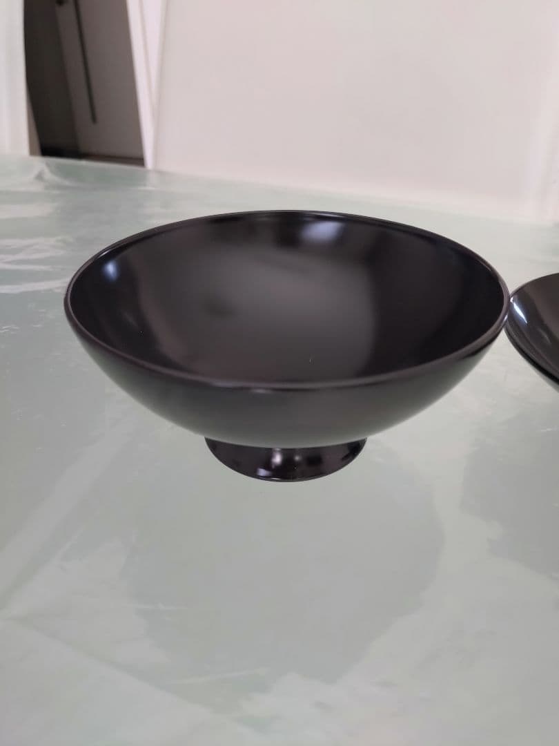 花柄金箔装飾 蓋付き椀 木曽 漆器 漆塗