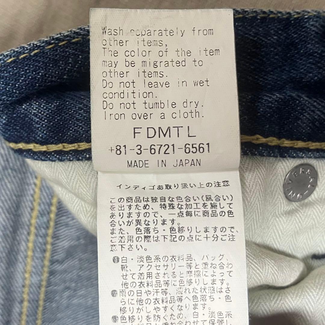 FDMTL ファンダメンタル 刺し子 加工デニム パンツ Fundamental