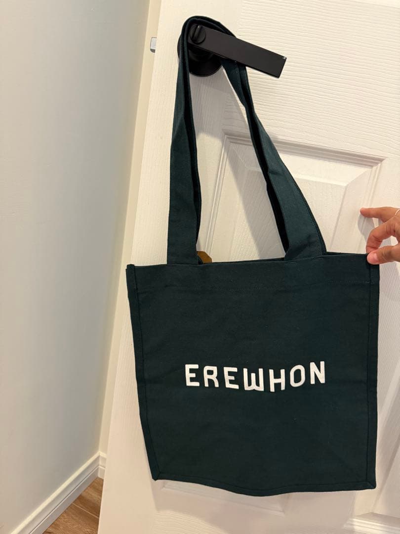 未使用　EREWHONエレウォンLA エコバッグ グリーン