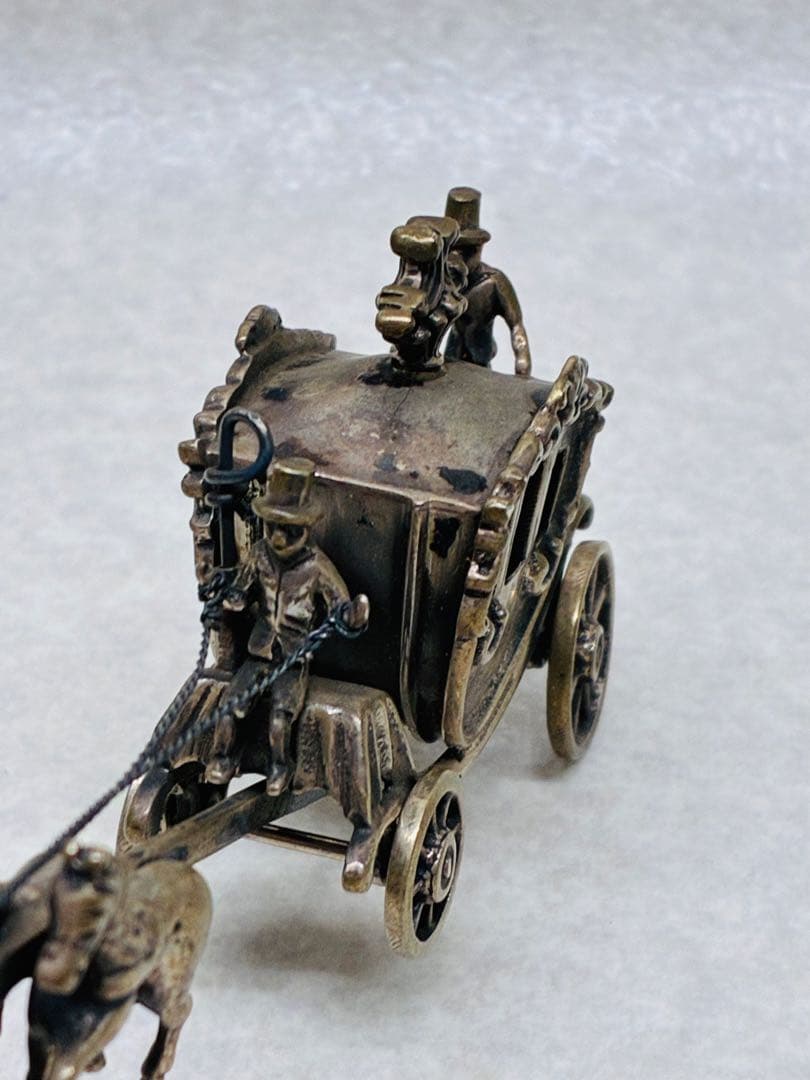 ビンテージ ヨーロッパ 皇室 馬車 ミニチュア 銀835 シルバー スターリング