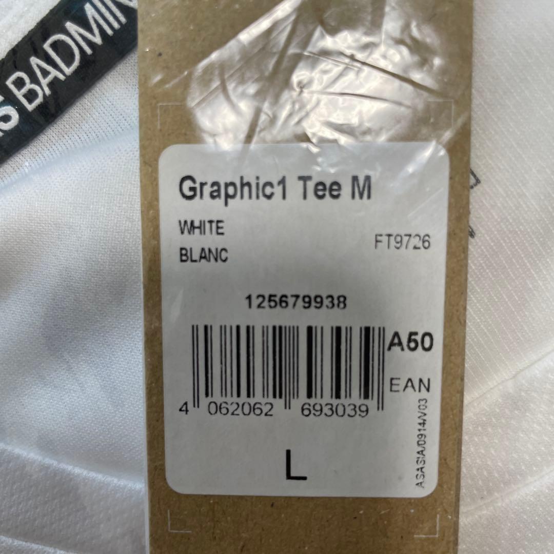【新品未使用】adidas バドミントンシャツ Lサイズ