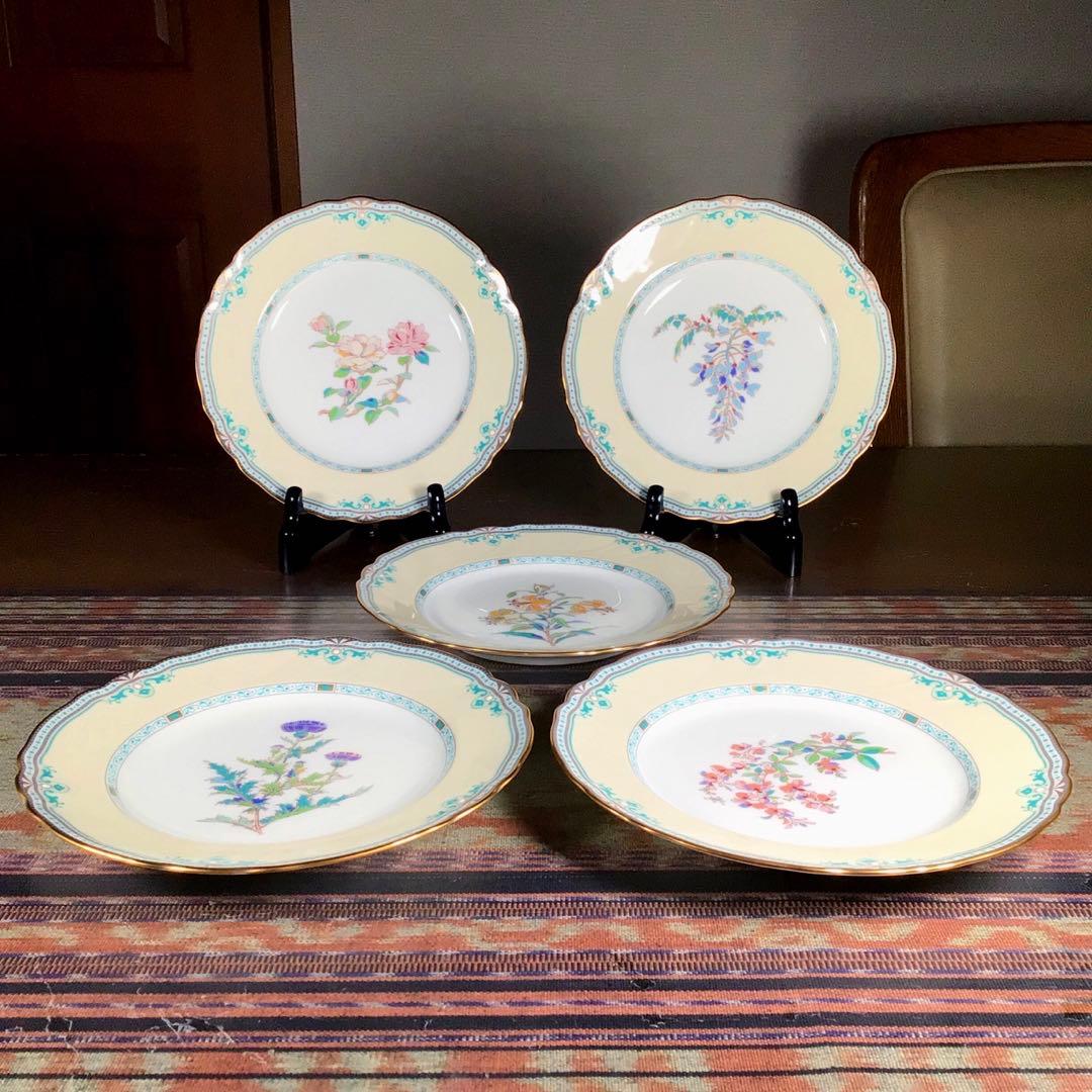『ハピうー特価』　Noritake 『HANATSUMUGI』　中皿　5枚