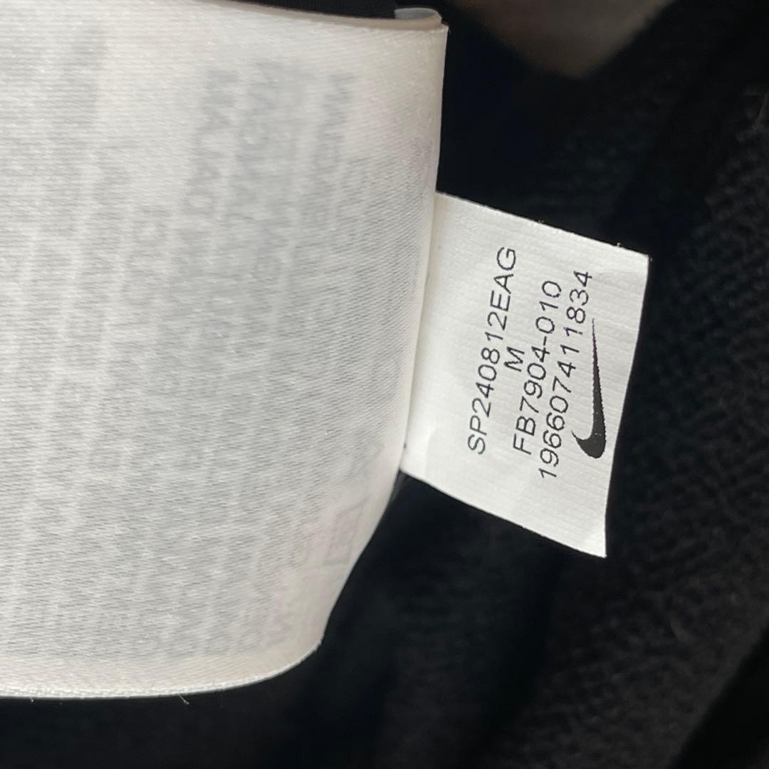 NIKE マットブラック テック系 ナイロンジャケット 短丈 シェルパーカー M