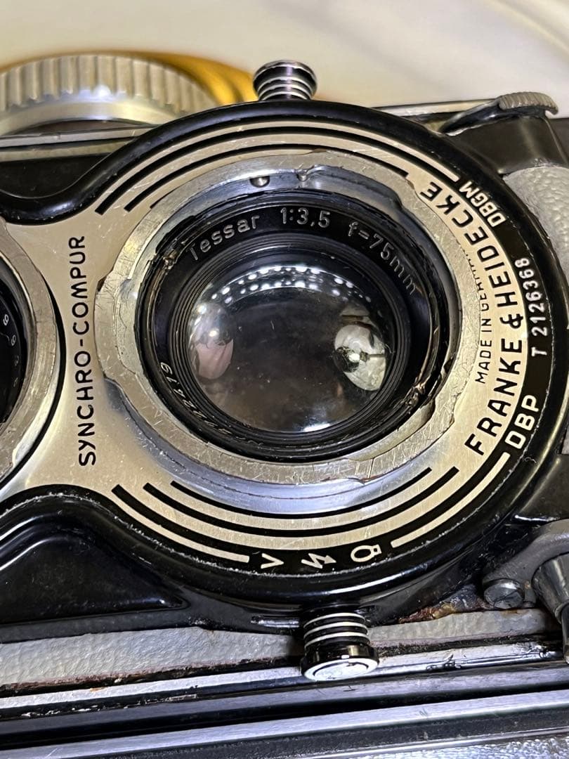 【希少グレー革】Rolleiflex T型 Tessar 75mm f3.5