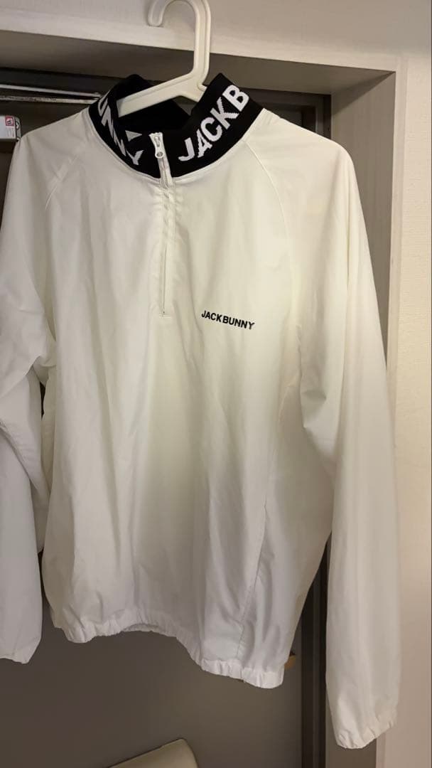 JACK BUNNY ホワイト ハーフジップジャケット