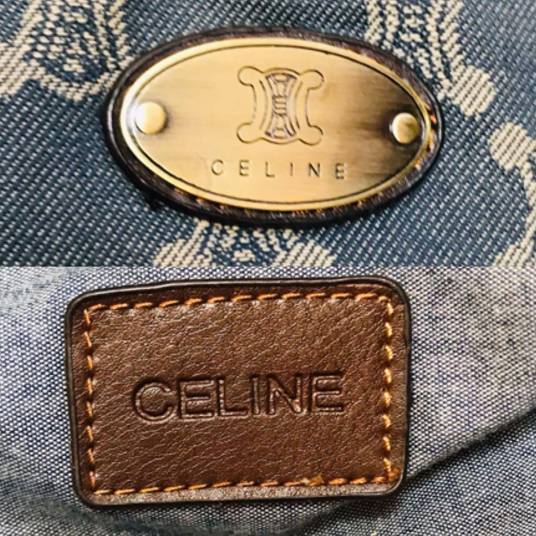 【極美品】セリーヌ ショルダーバッグ パリマカダム デニム A4収納可能