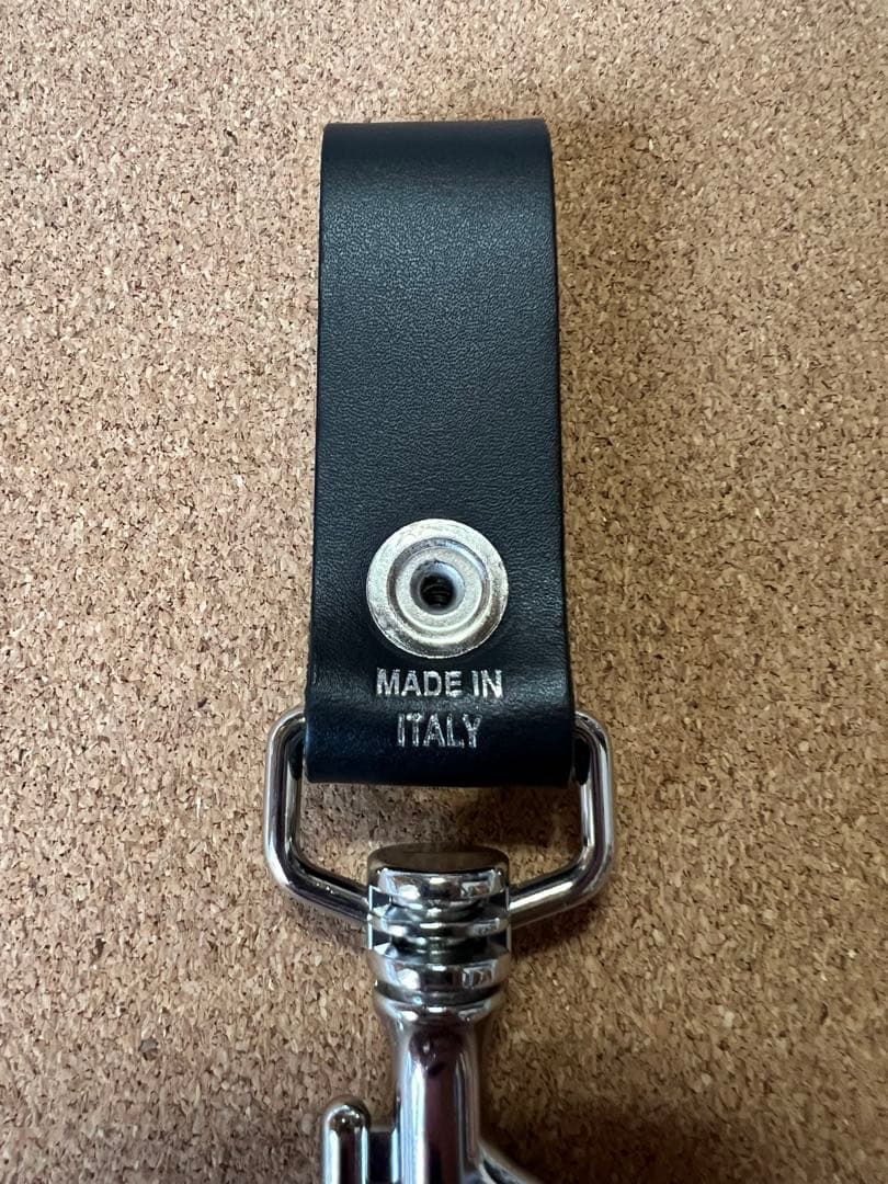 美品Supreme キーループ　キーホルダー ブラックレザー