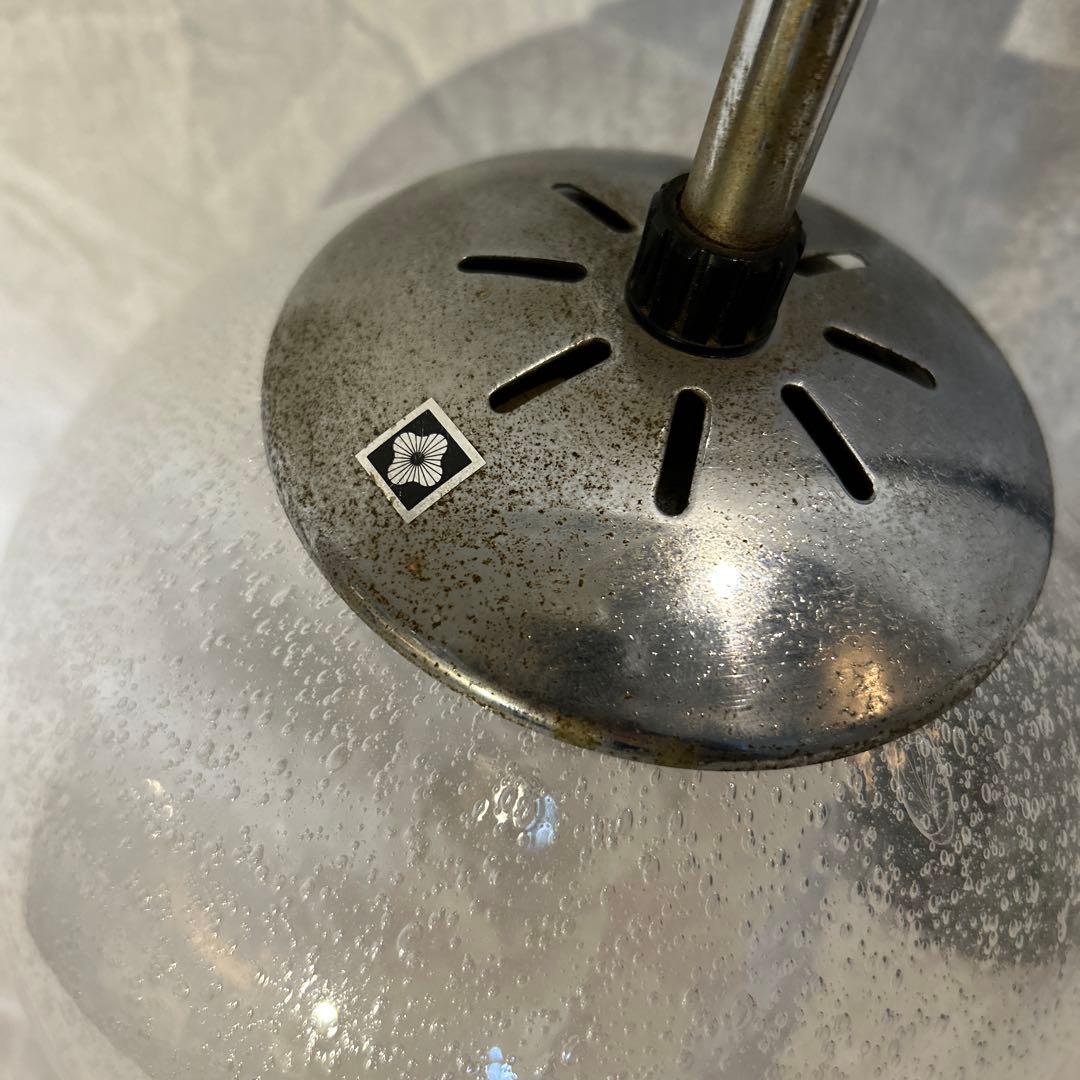 ヴィンテージ　ヤマギワ　ガラスボール　ミッドセンチュリー　スペースエイジ