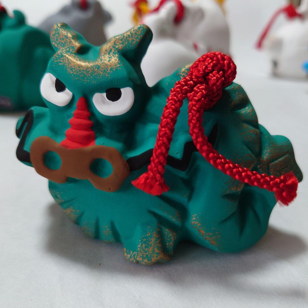 薬師窯　十二支　土鈴　干支　置物　12点セット　伝統工芸　郷土玩具