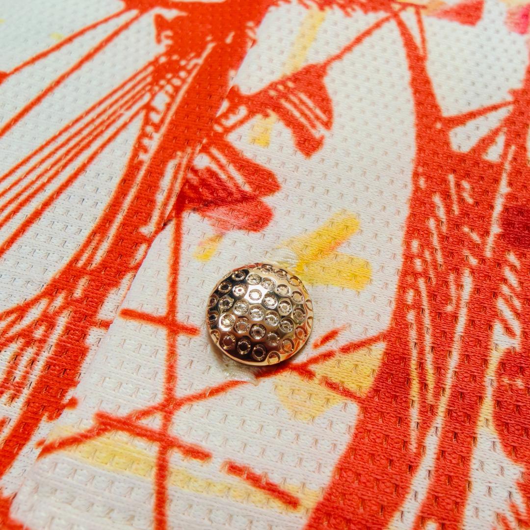 新品 MARK & LONA 15周年記念 ゴルフ ポロシャツ 48 海賊船