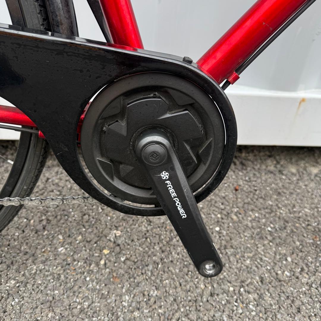 y25e22街乗り用自転車 27インチ カゴ/鍵/オートライト/6段変速付