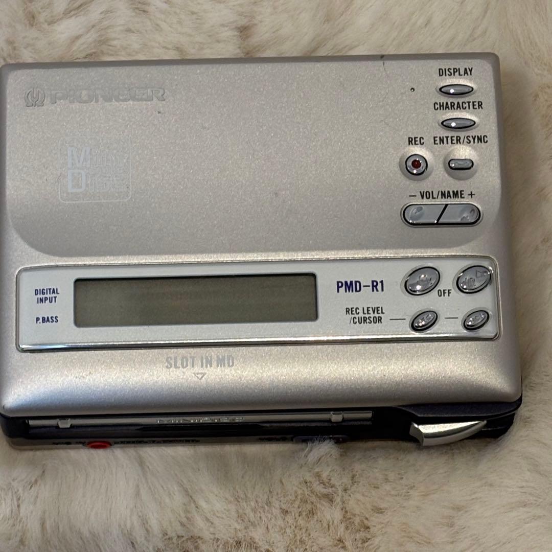 【美品】PIONEER PMD-R1ポータブルMDプレーヤー動作確認済リモコン付