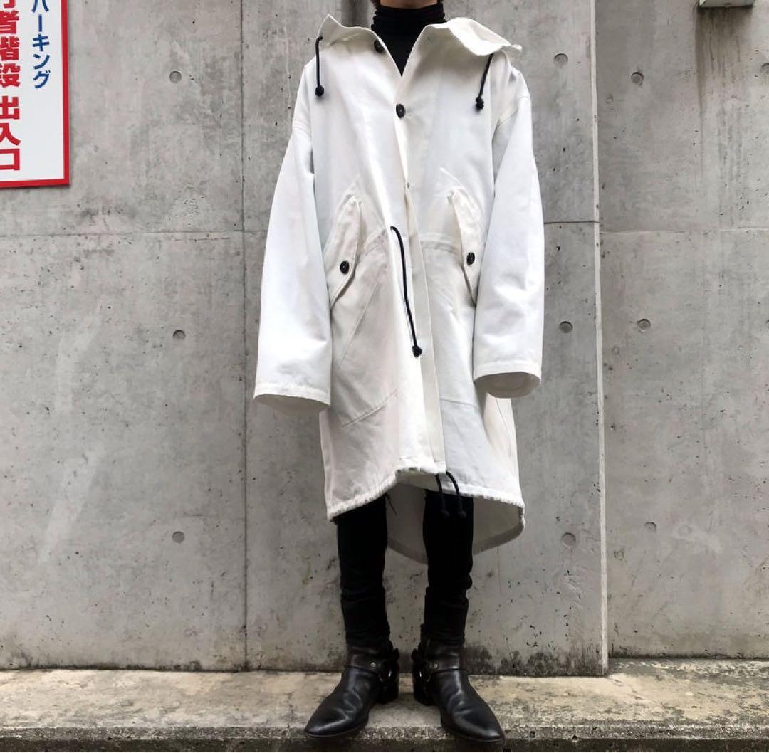 18SS ANN DEMEULEMEESTER オーバーサイズモッズコート