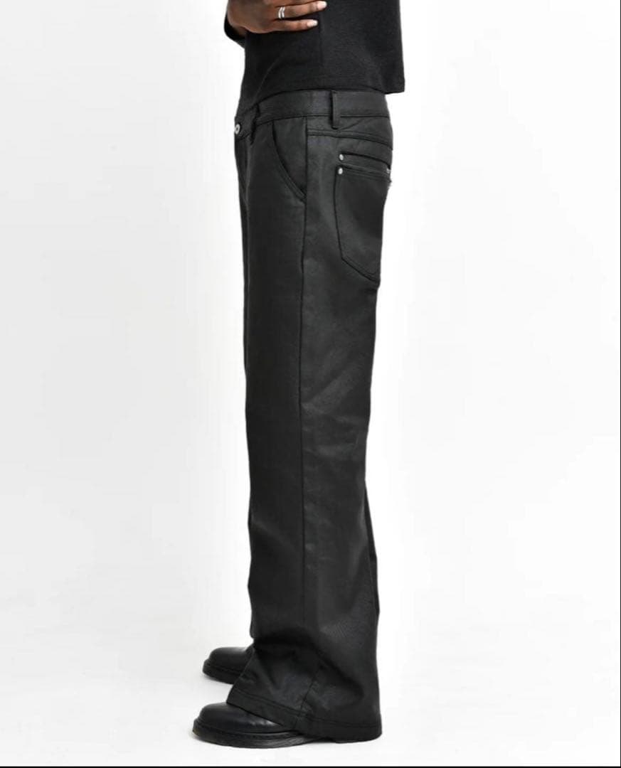 asapmode Stacked Oil Coating Pants Lサイズ