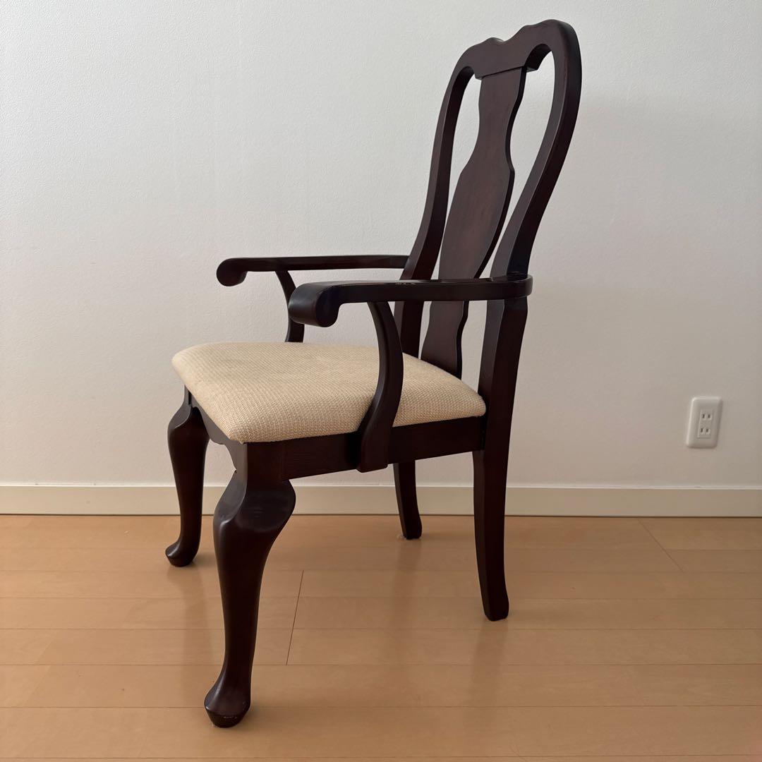 クラシックスタイル アームチェア ダークブラウン 大塚家具