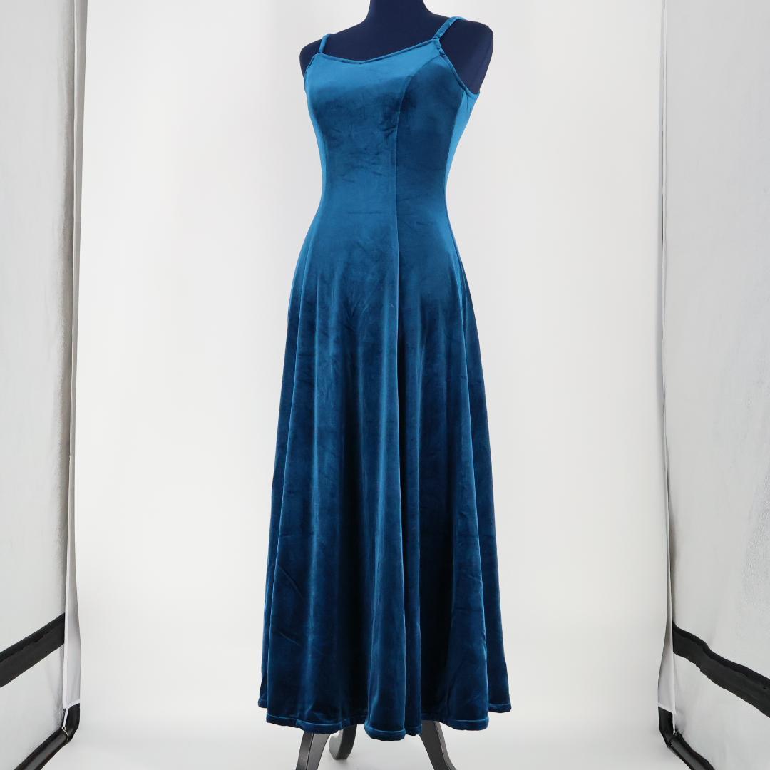 【美品 フラダンス用衣装】ブルー Mermaid Line MMJ ワンピース