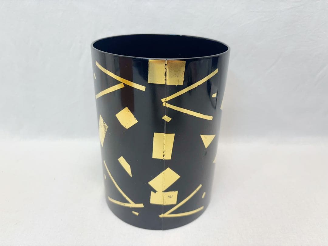 未使用 茶道具 葉蓋水指 玄々斎好写 箔散らし 曲物 茶懐石 水差し 元箱