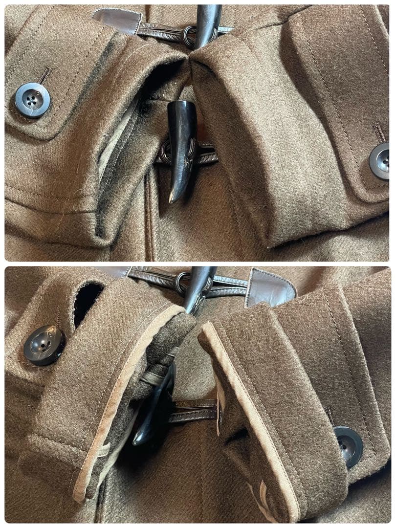 【極美品】ポールスチュアート ダッフルコート ウール100% ブラウン 46/M