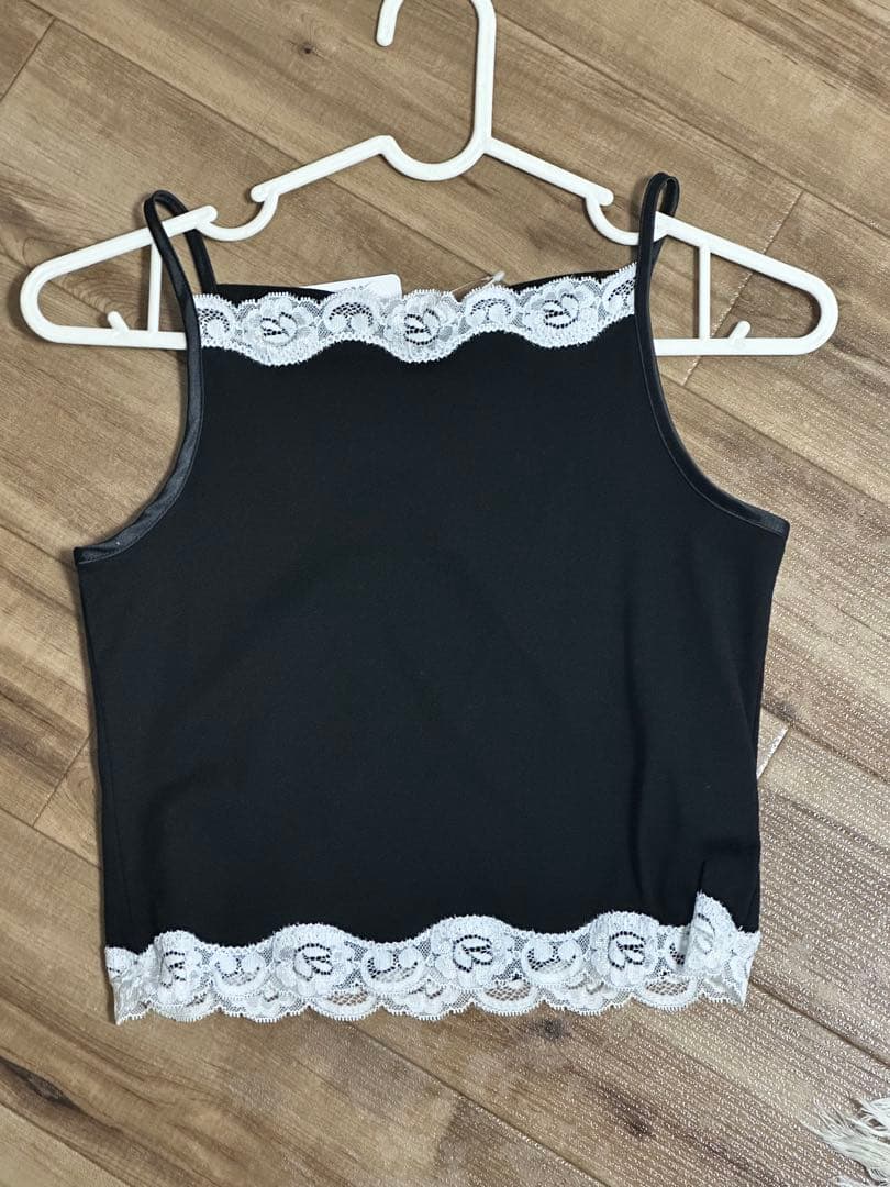 【完売品•タグ付】EDIT.FOR LULUレーストリムキャミソール