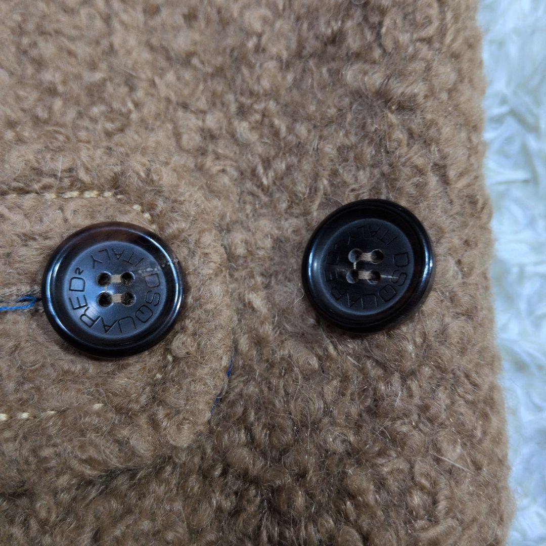 美品‼️DSQUARED2 ディースクエアード　モヘアダッフルコート イタリア製