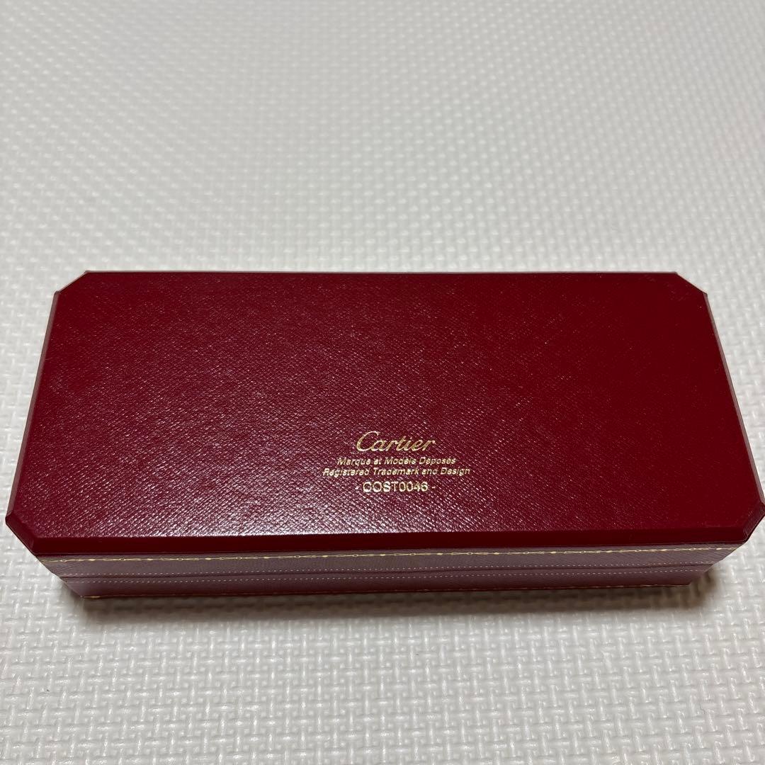 ラベンダー　Cartier ボールペン 黒 金色アクセント 専用ケース付き