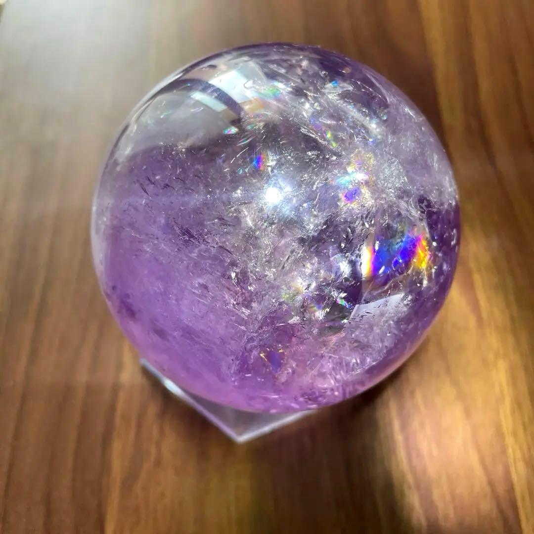 【極上品】ラベンダーアメジスト 丸玉 80mm 水晶玉