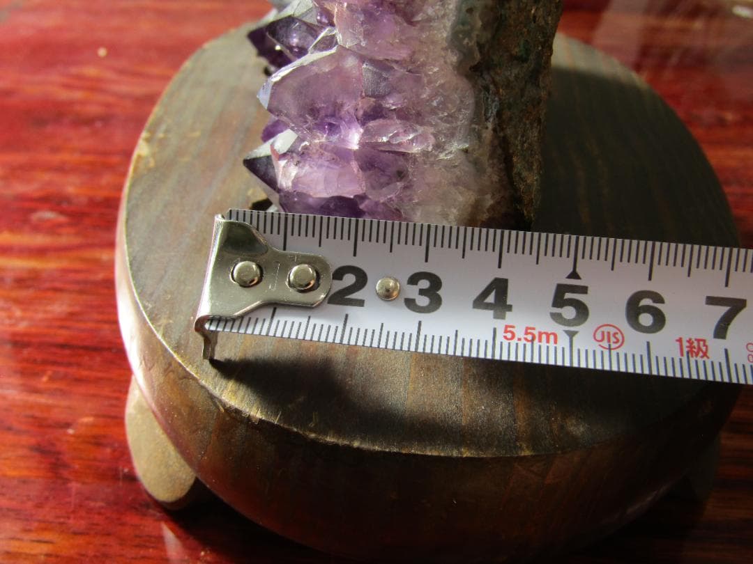 みつあんず　　　　アメジスト結晶 ドーム　置物 約30cm 高