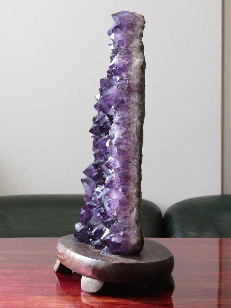 みつあんず　　　　アメジスト結晶 ドーム　置物 約30cm 高