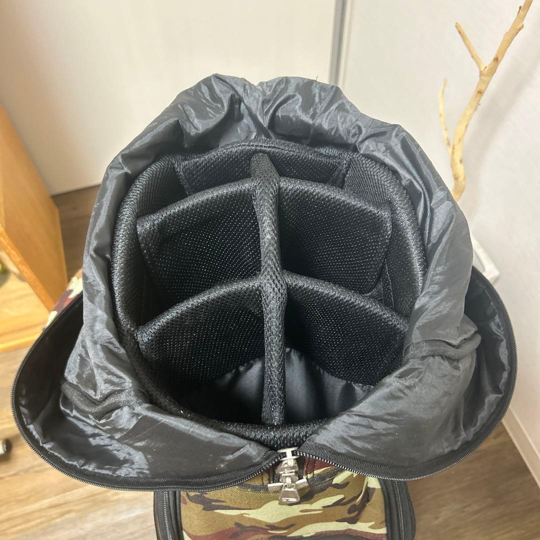 ロサーセンゴルフバック　迷彩 フード付きキャディバッグ