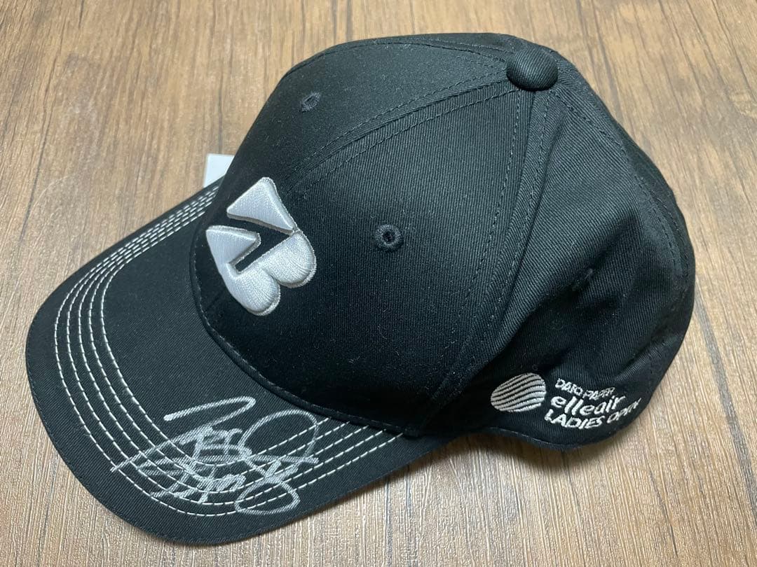 原英莉花プロエリエール女子オープン限定ブリヂストン サイン入りキャップ