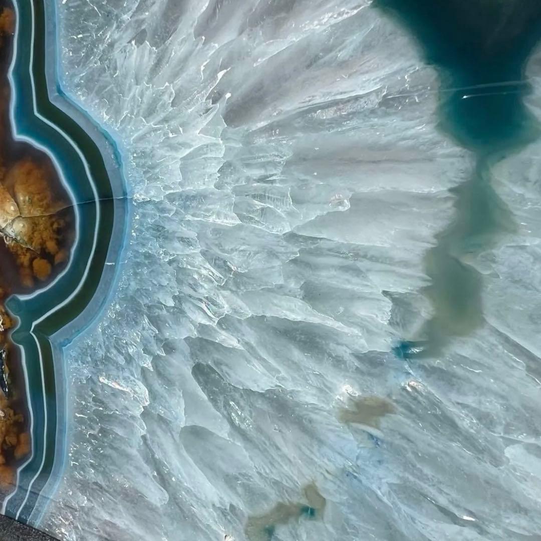 ☆家宝級 大迫力☆16.79kg!!☆爽やかブルー発色☆ブルー瑪瑙 原石 天然石