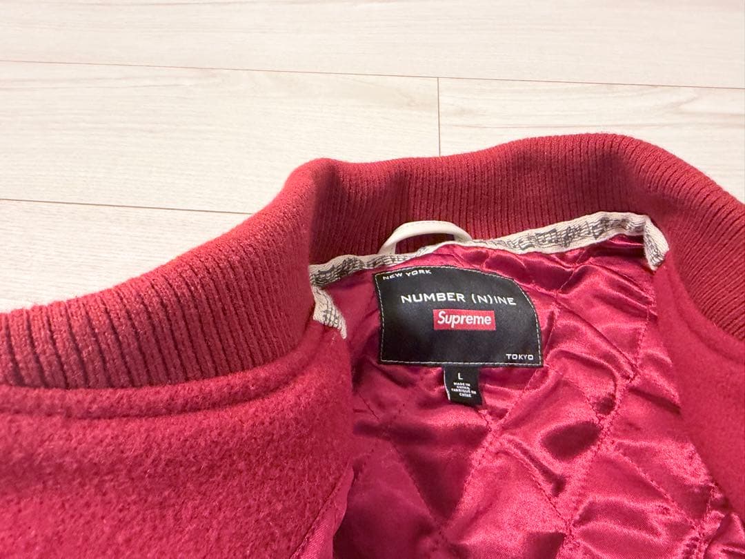 Supreme Number (N)ine Mickey Mouseスタジャン赤