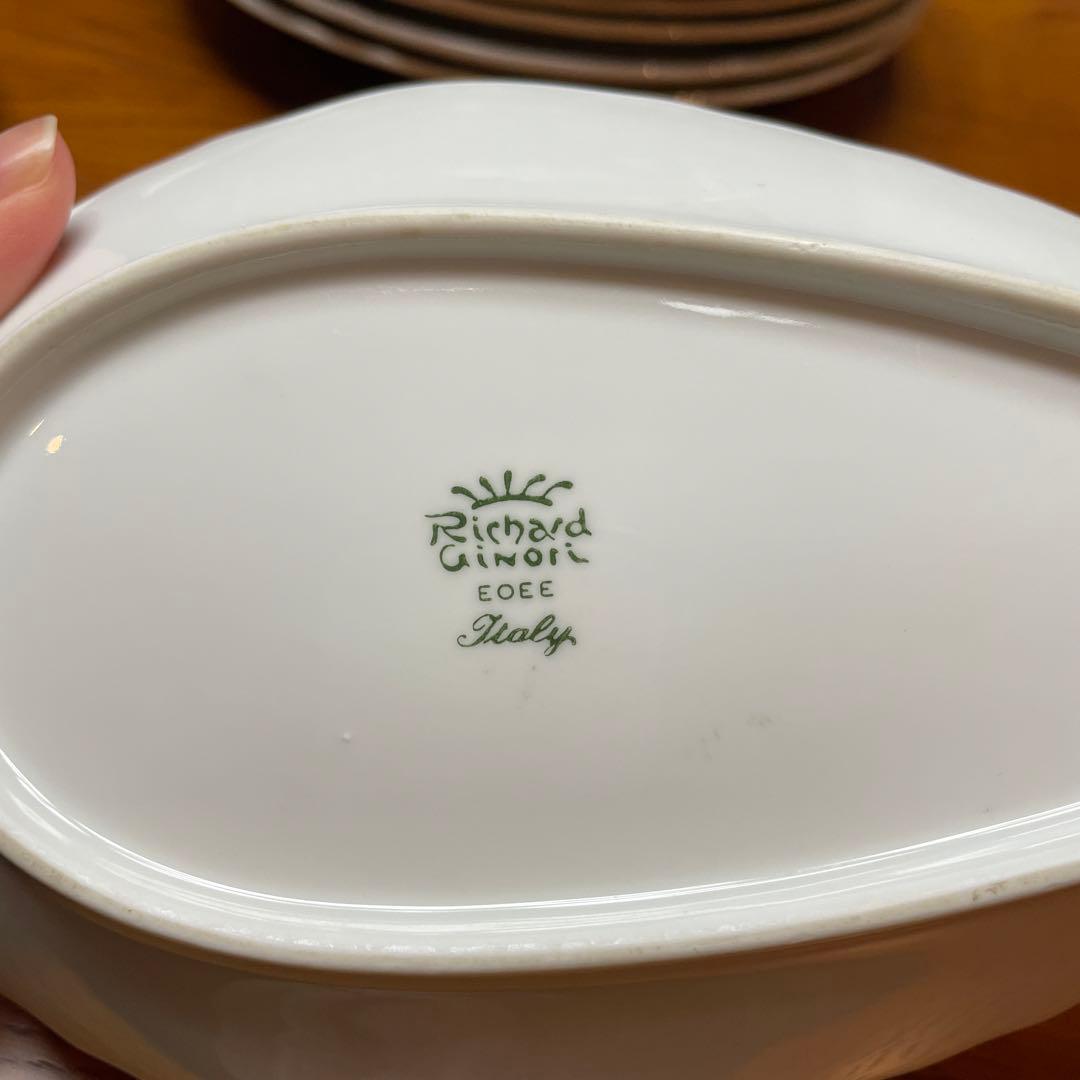 リチャードジノリ　ベッキオホワイト　ベッキオレバント ディナープレート 9枚