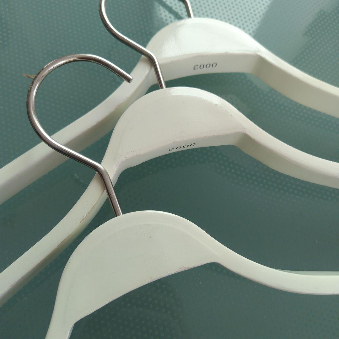 【LACOSTE 非売品】 ラコステ店舗用 木製ハンガー ホワイト 10本セット