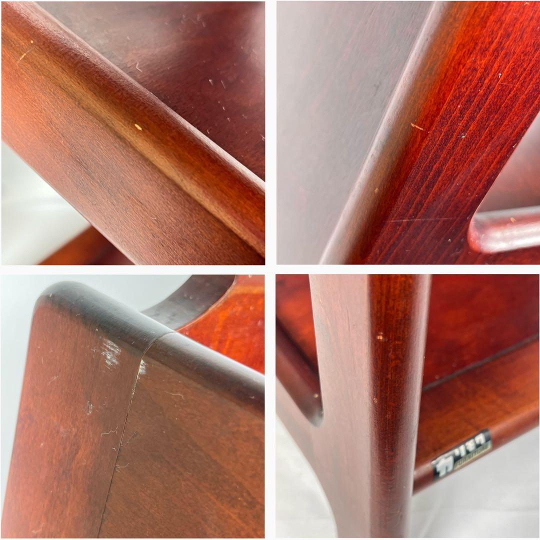 オールドカリモク　アンティーク調　3段キャビネット　カリモク家具　サイドラック