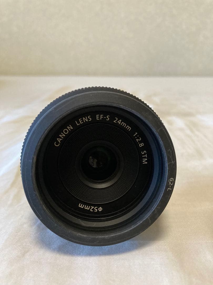 Canon EFS 24mm 単焦点広角マクロレンズ レンズフードES62付き