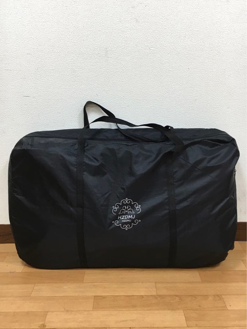 HZDMJ ベビーベッド　折りたたみベッド　グレー