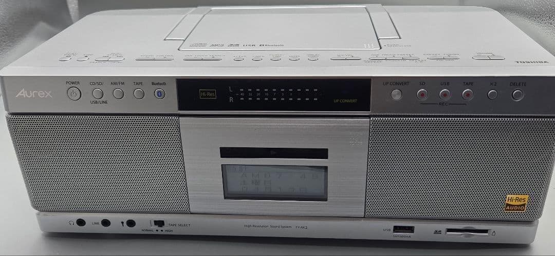 東芝 AUREX CDラジオカセット　Aurex TY-AK2　2022年式
