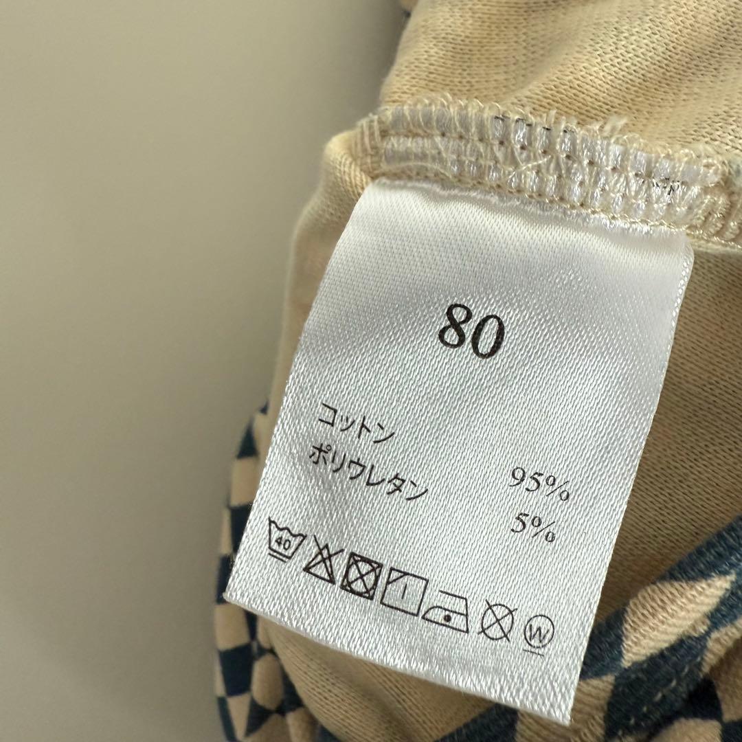 ぽ*た様 houseonthehill Bodysuit (Argyle) 80