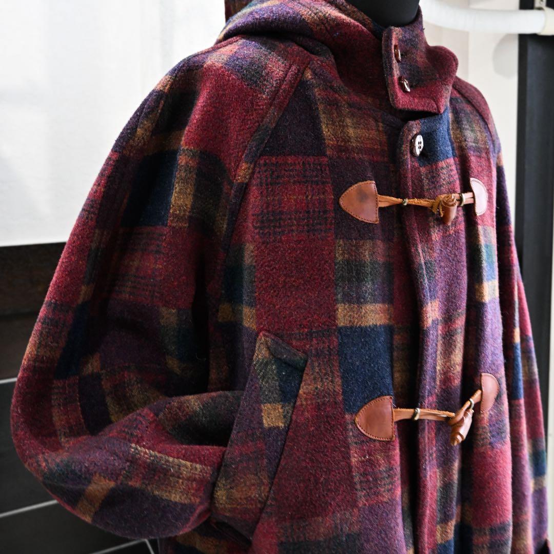 【90s missoni】ダッフルコート　チェック
