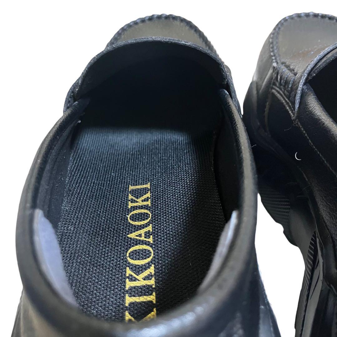 アキコアオキ Gravity 厚底 ローファー レザー 黒 23cm Y2K