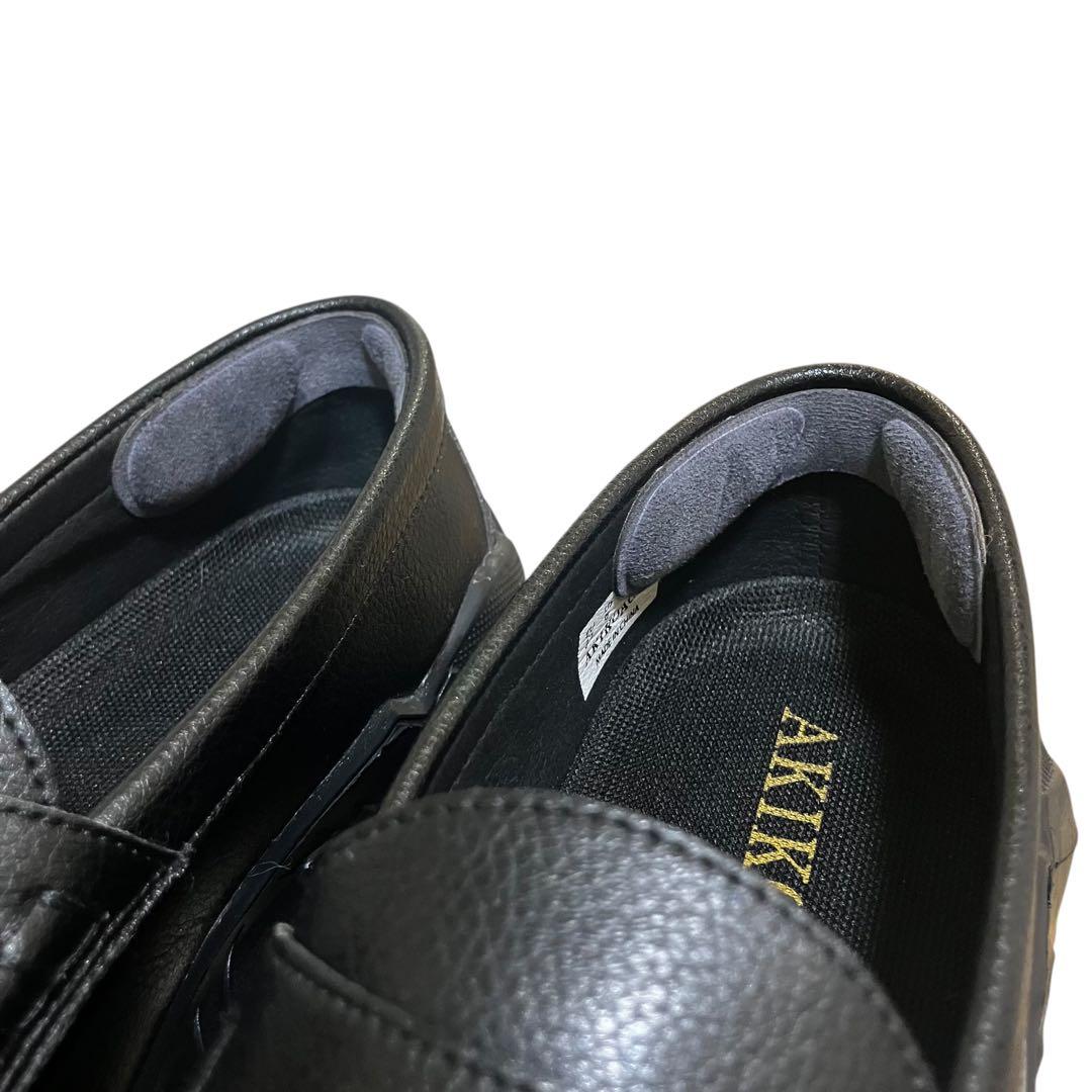 アキコアオキ Gravity 厚底 ローファー レザー 黒 23cm Y2K