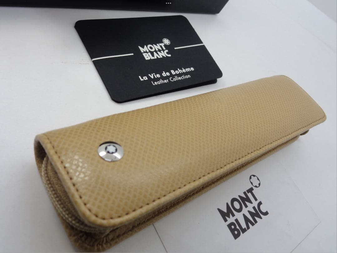 ※未使用保管品★完売！入手困難品ヴェルベット・ベージュ★本革製ボエム★モンブラン