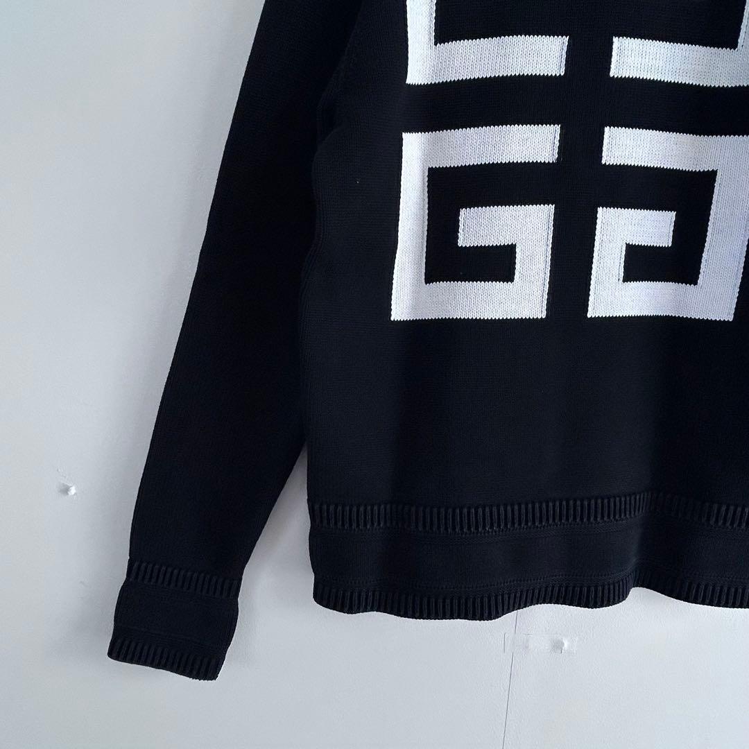人気デザイン☆Givenchyジバンシィ 4Gロゴニットセーター黒M