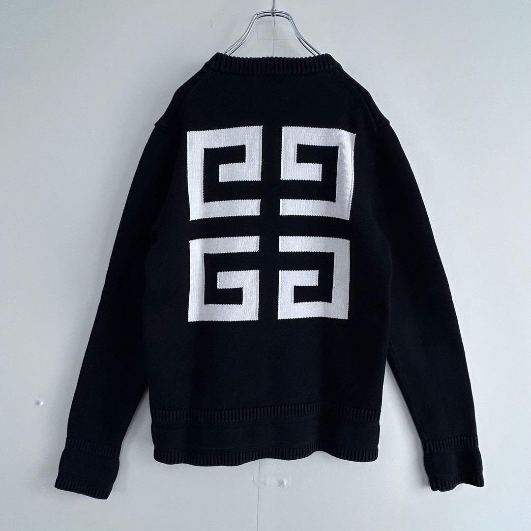 人気デザイン☆Givenchyジバンシィ 4Gロゴニットセーター黒M