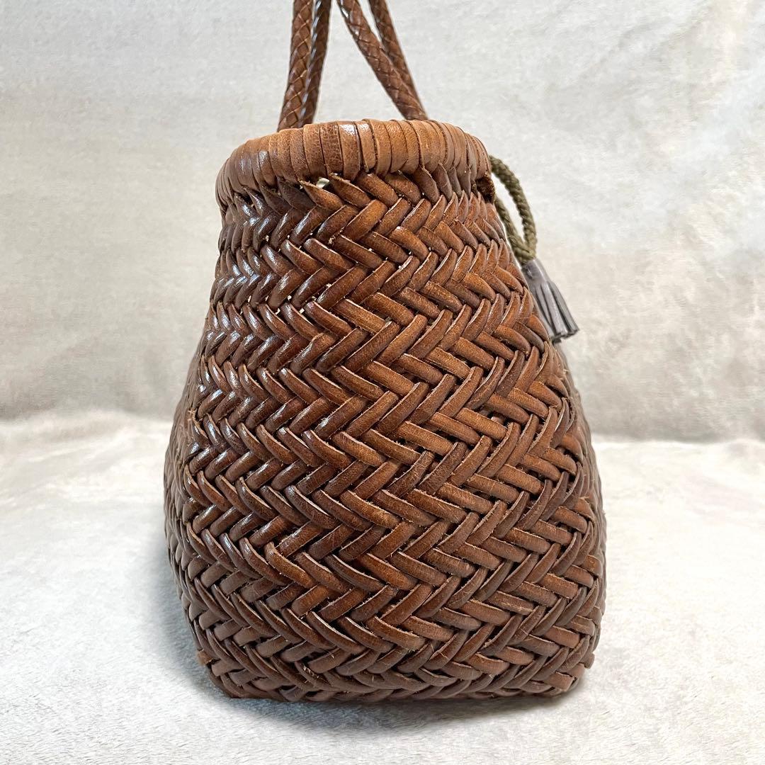 dragon ドラゴンディフュージョン メッシュレザートートバッグ ブラウン