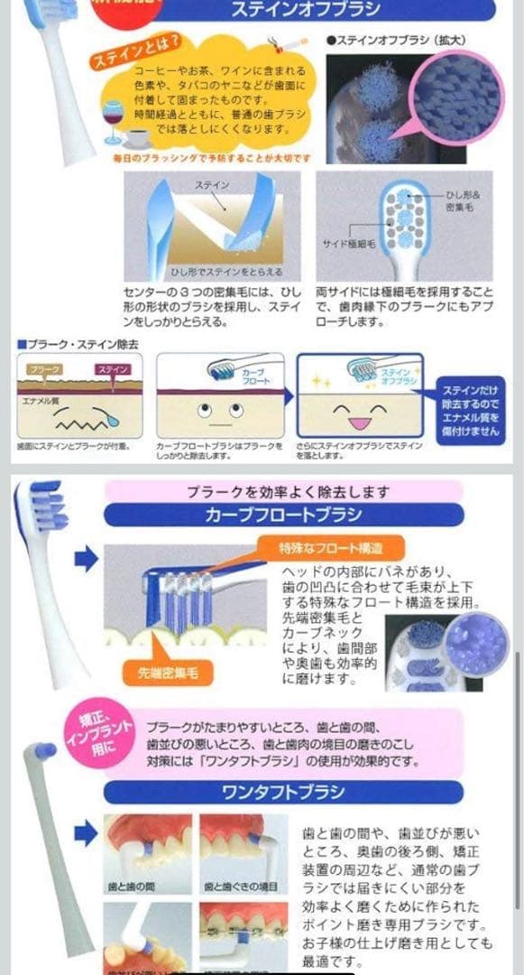 新品 PRINIA Smart 電動歯ブラシ 本体 音波ブラシ 付属完備