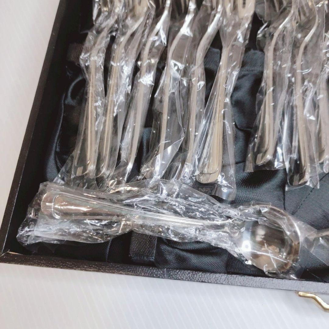 【未使用品】AZUMA 18-8 ステンレスカトラリーセット 50本